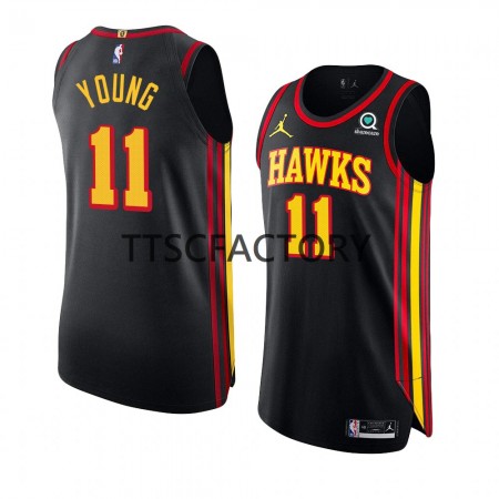 Atlanta Hawks Trae Young 11 Jordan 2022-23 Statement Edition Musta Miesten Pelipaidat Swingman